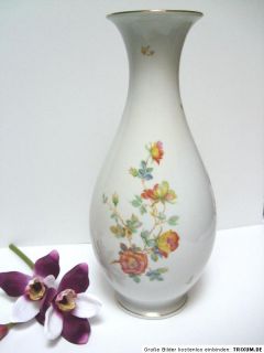 Große Porzellan Vase Hutschenreuther Arzberg Blüten