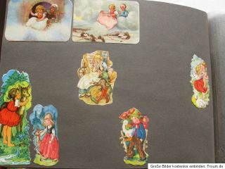 Hunderte alte Oblaten Album Kinder Märchen Figuren Ostern Weihnachten