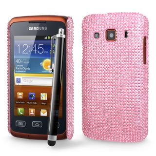 Diamante Bling Case Cover For Samsung S5690 Galaxy Xcover + Film