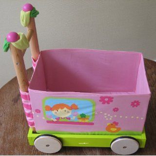Puppenwagen gehfrei Lauflernwagen mit Spielzeugbox girls 