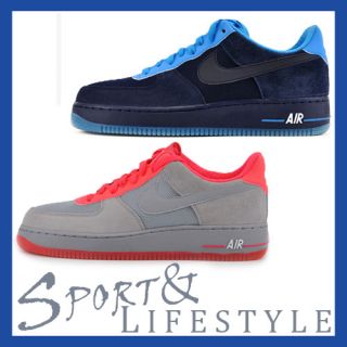 Nike Air Force 1 One Low grau neonrot navy blau Diverse Größen