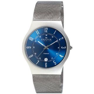 Skagen Herrenarmbanduhr Slimline Titan Stahl 233XLTTN