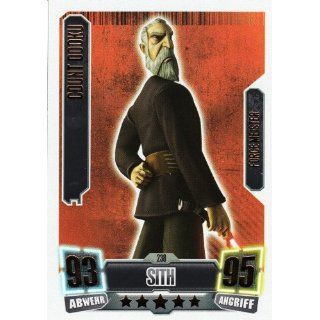Star Wars Force Attax Serie 2 Einzelkarte 238 Count Dooku Sith Force