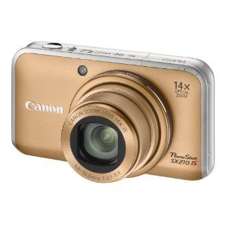 Canon PowerShot SX210 IS Digitalkamera 3 Zoll gold Kamera
