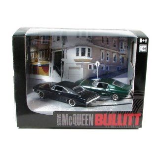 Diorama Bullit Ford Mustang 1968 & Dodge Charger 1968 Greenlight 1:64