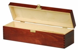 Weinkiste Weinbox Geschenkbox Holz mit Deckel 35,1x11,0x9,8 cm