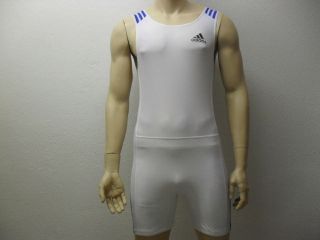 Weißer Adidas Tri Suit, Body, Einteiler, Triathlon Anzug