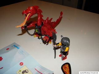 Playmobil Nr.3327   Roter Drache mit Ritter