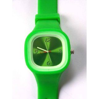 Jelly Uhr GRÜN Silikon Armbanduhr Uhr BVH Silikonuhr 