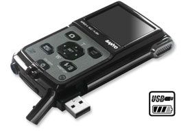 Sanyo VPC PD1EXBK SD Pocket Camcorder schwarz Kamera