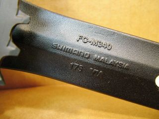 NOS Shimano Acera Crankset (FC M340) w/175mm Crankarms and 42x32x22