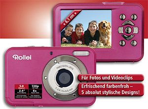 Rollei Compactline 52 Digitalkamera (5 Megapixel, 8 Fach digital Zoom