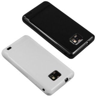 mumbi 2 x TPU Silikon Schutzhülle für Samsung i9100 Galaxy S II