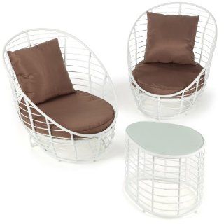 Leco 29900102 Loungemöbel Set Style 3 teilig cappuccino