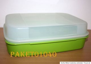 Tupperware Naschkätzchen A 03 Box Behälter Transparent/Grün NEU