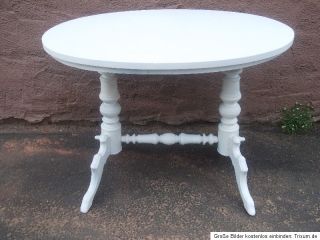 Louis Philippe um 1880 Tisch in weiß *Schreibtisch* Salontisch im