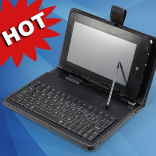 USB Tastatur Keyboard f. 7 Zoll ePad aPad m. Tasche case