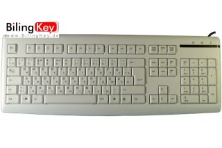 Deutsch Russische Tastatur USB für PC und Notebook GELASERTE TASTEN