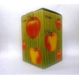 25Stück 5 Liter Bag in Box Karton in Apfeldekor Küche