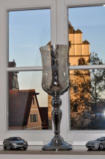 Silber Kelch   Luxus Design Dekoration Deko Vase   Blickfang in Ihrer
