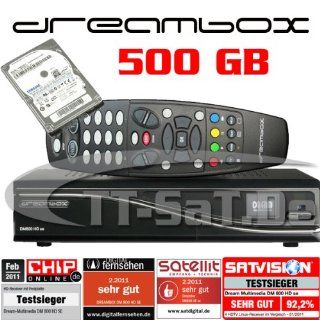 Dreambox DM 800 SE HD PVR Schwarz, Sat Receiver + 500GB 