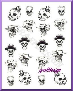 Sticker   Tattoo   Halloween Karneval Fasching Pirat   702 372