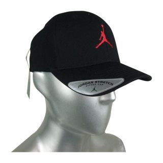 Kappe Herren Nike Air Jordan Schwarz Weiß Baseball Kappe Stretch S M