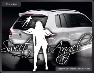 A368  Sweet Angel  Auto Aufkleber Engel Engelchen