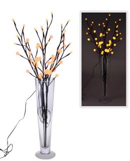 Ästestrauch Licht Zweige LED Blütenbaum 48 Kugel Lampen gelb