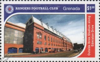 RANGERS Football Club Stamps (2001 Grenada MiniSheet) SG4597 4602