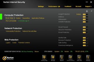 Norton Internet Security 2012 2013 1 RET License For 3 PCS Installs w