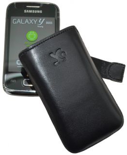 SunCase Etui Tasche Ledertasche Case für Samsung S6102 Galaxy Y DuoS