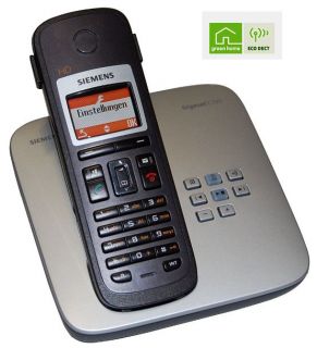 Siemens Gigaset C385 Schnurlos Analog Telefon mit Anrufbeantworter ECO