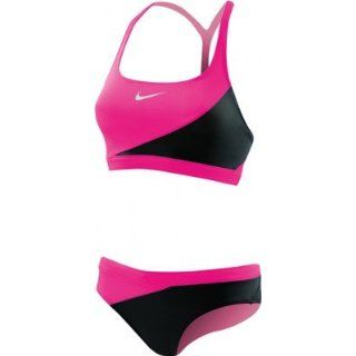 NIKE Bikini Frauen, pink/ schwarz: Sport & Freizeit