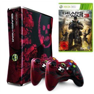 Xbox 360   Konsole Slim 320 GB Gears of War 3 Edition inkl. 2