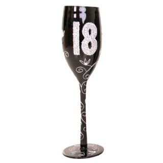 Boxer Schwarzes Champagner Glas zum 30. Geburtstag Küche