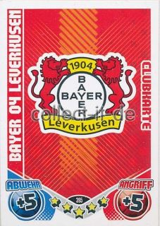 Match Attax 2011/2012   Bayer Leverkusen   Spieler wÃ¤hlen