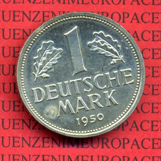 Münze Coin 1 DM 1950 J Jäger 385 Polierte Platte