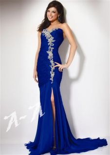 Blau Hochzeitskleid Brautkleid Abendkleider Ballkleid Kleid Gr32 34