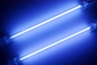 2x Neonröhre Lampe Innenbeleuchtung f.Auto Blau 12V