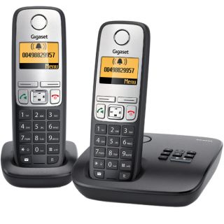 Siemens Gigaset A400A Duo   Schnurlos Analog Telefon Set mit AB/ mit 1