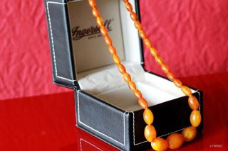 Bakelit Art Deco Kette Antique Amber Necklace Bernsteinkette