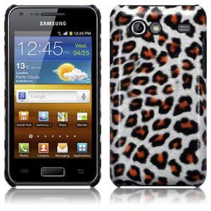 PU Leather Back Cover Case For Samsung i9070 Galaxy S Advance Leopard