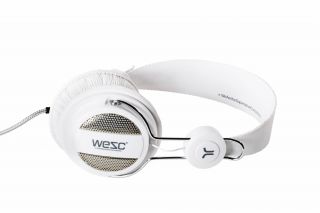 WeSC Oboe On Ear Headphones with Mic in White 7332577239426
