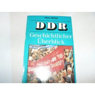 DDR, Geschichtlicher Überblick Heinz Heitzer Bücher