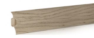 Sockelleisten Fussleisten 52mm x 28mm aus Kunststoff Monagenut Laminat