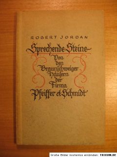 Jordan Sprechende Steine Braunschweig Firma Pfeiffer & Schmidt ~1940