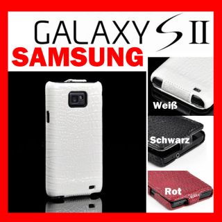 Samsung Galaxy S2 Ledertasche I9100 Tasche TPU Huelle Cover Case Etui
