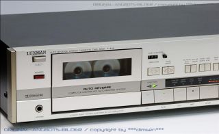 LUXMAN K 405 Spitzenklasse Auto Reverse Cassetten Deck Top!! Gewartet