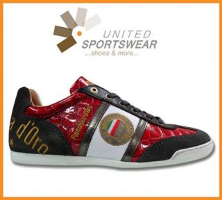 Pantofola d Oro Schuhe Sneaker Fortezza Croco Rot UVP 139.95 NEU Gr